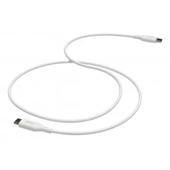 mophie essentials USB-C na USB-C | nabíjací kábel 3 m, biela