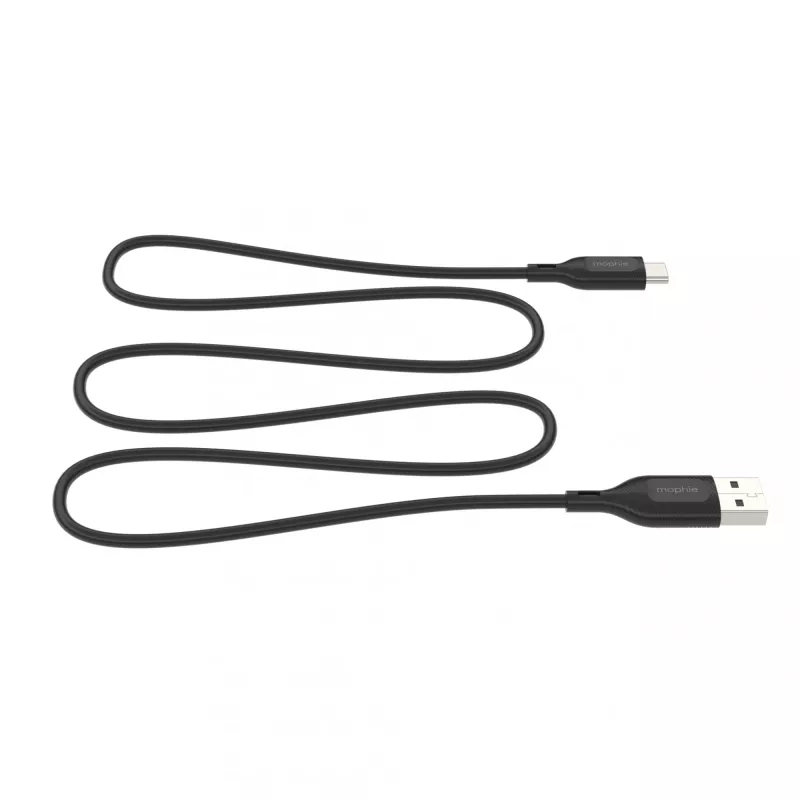 Mophie Essentials nabíjací kábel | 1 m USB kábel USB 2.0 USB A na USB C čierny