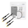 Audio kábel LogiLink CA1201 0,5 m 2 x RCA čierny