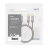 Audio kábel LogiLink CA1201 0,5 m 2 x RCA čierny