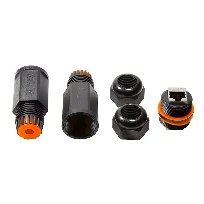 Konektor kábla LogiLink NP0081 2x RJ45 čierny