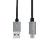 USB kábel LogiLink CU0132 1m USB A Micro-USB A sivý