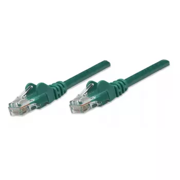 Intellinet sieťový patch kábel, Cat5e, 0,5 m, zelený, CCA, U/UTP, PVC, RJ45, pozlátené kontakty, ochrana proti zlomeniu, puzdro proti zlomeniu, doživotná záruka