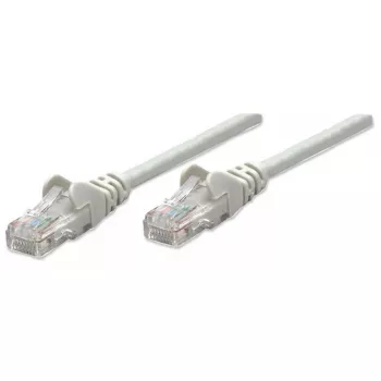 Intellinet sieťový patch kábel, Cat5e, 15 m, sivý, CCA, U/UTP, PVC, RJ45, pozlátené kontakty, bez západky, s ochranou proti zlomeniu, doživotná záruka