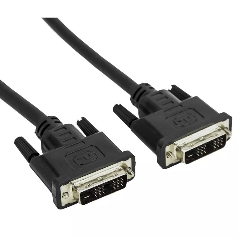 DVI kábel Techly ICOC-DVI-8050 5 m DVI-D čierny