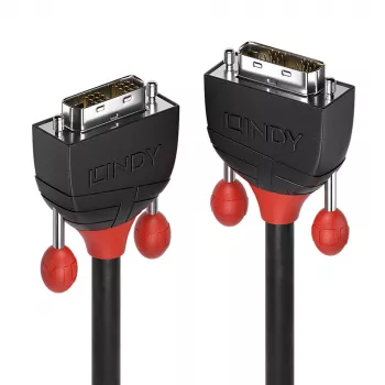 Lindy 1m DVI-D Single Link kábel, Black Line