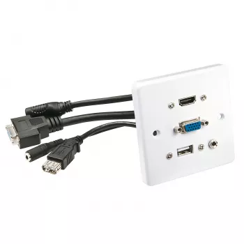Kryt Lindy Multi AV 60220 HDMI VGA USB A 3,5 mm