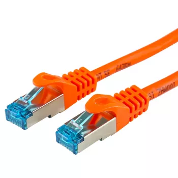 Sieťový kábel LOGON TCR55SS015O Cat5e SF/UTP (S-FTP) oranžový 1,5 m RJ-45–RJ-45