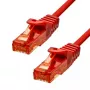 Ethernetový kábel ProXtend CAT6 RJ-45 U/UTP 20M červený