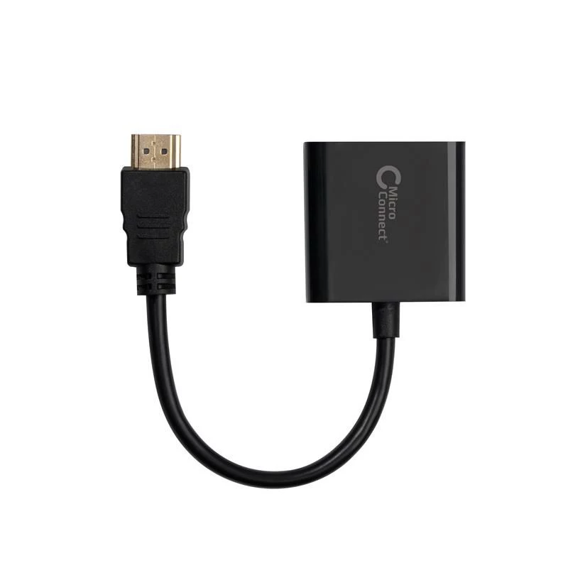 Microconnect HDMVGA1B video kábel adaptér 0,15 m HDMI Type-A (štandard) VGA (D-Sub) čierny