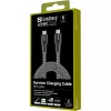 USB-C kábel Sandberg Survivor 2M 100W čierny biely