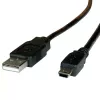 USB 2.0 kábel ROLINE A - 5-Pin Mini M/M 3,0 m