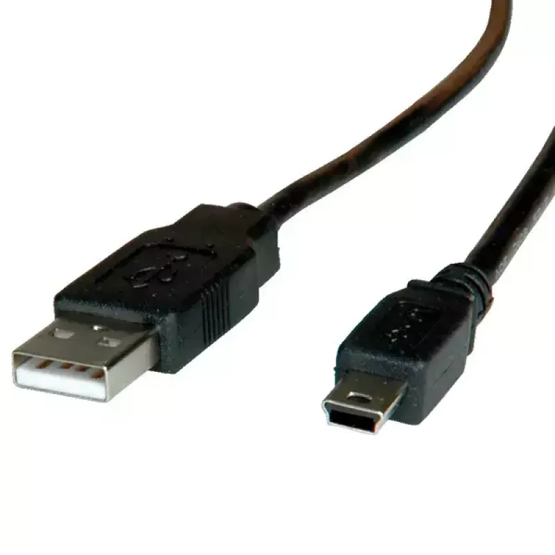 USB 2.0 kábel ROLINE A - 5-Pin Mini M/M 3,0 m
