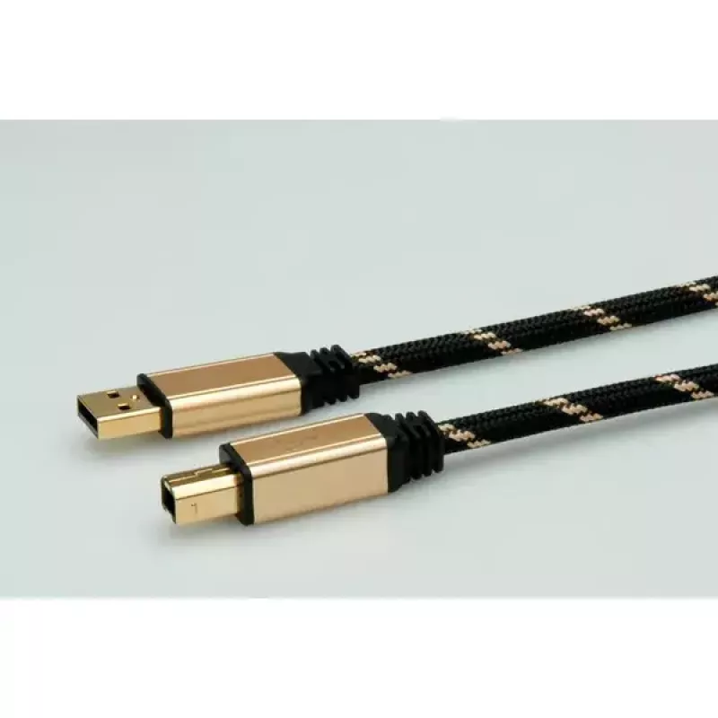 USB kábel ROLINE GOLD A - B M/M 4,5 m