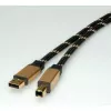 USB kábel ROLINE GOLD A - B M/M 4,5 m