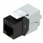 Keystone konektor samica ROLINE Cat.6/Class E štíhly RJ-45 nechránený čierny