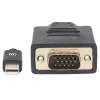 Manhattan 152167 video konvertor z Mini DisplayPort na VGA, čierny