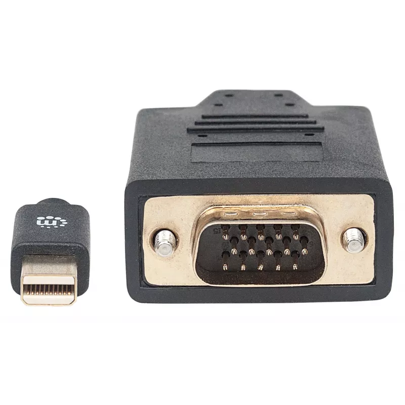 Manhattan 152167 video konvertor z Mini DisplayPort na VGA, čierny