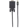 Manhattan 152167 video konvertor z Mini DisplayPort na VGA, čierny