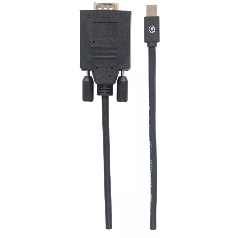 Manhattan 152167 video konvertor z Mini DisplayPort na VGA, čierny