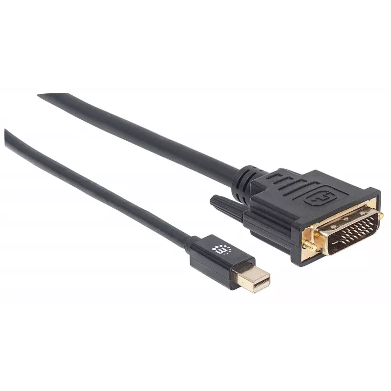 Manhattan 152150 video kábel z Mini DisplayPort na DVI-D, samec – samec, pasívny, 1,8 m, čierny