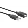 USB-A na USB-A predlžovací kábel Manhattan USBEXTAA3BK