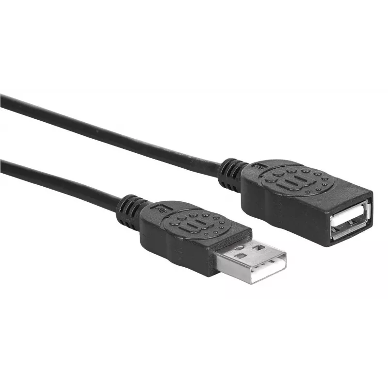 USB-A na USB-A predlžovací kábel Manhattan USBEXTAA3BK