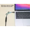 USB-C kábel Manhattan 5m aktívny konektor samec na konektor samec 10 Gbit/s 3A čierny