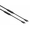 USB-C kábel Manhattan 5m aktívny konektor samec na konektor samec 10 Gbit/s 3A čierny
