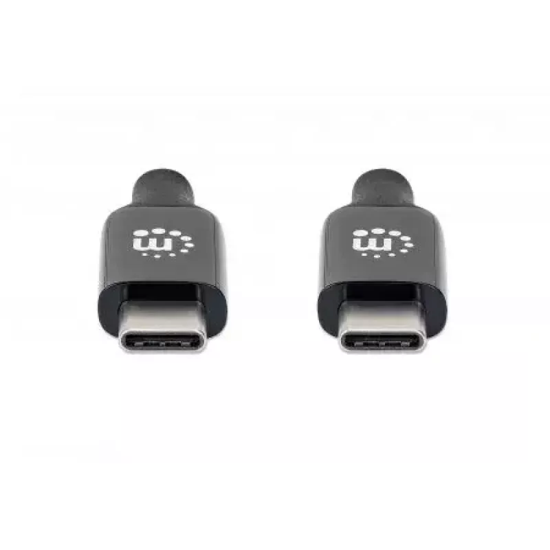 USB-C kábel Manhattan 5m aktívny konektor samec na konektor samec 10 Gbit/s 3A čierny