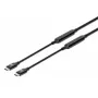 USB-C kábel Manhattan 5m aktívny konektor samec na konektor samec 10 Gbit/s 3A čierny