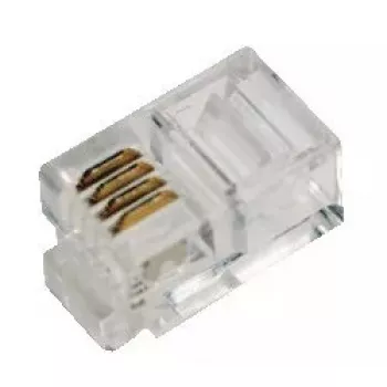 RJ10 konektor samec LogiLink MP0017 transparentný