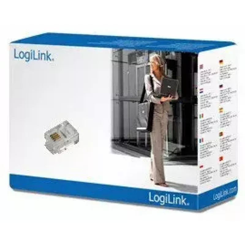 RJ11 konektor samec LogiLink MP0018 transparentný