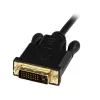 StarTech.com 6 ft (1,8 m) DisplayPort na DVI kábel - 1080p video - aktívny DisplayPort na DVI adaptérový kábel - DisplayPort na DVI-D kábel Single Link - DP 1.2 na DVI monitorový kábel konvertor