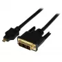 StarTech.com 1 m Micro-HDMI na DVI kábel – Micro-HDMI na DVI adaptérový kábel – Micro-HDMI Type-D zariadenie na DVI-D Single Link monitor/display/projektor video konvertorový kábel – robustný