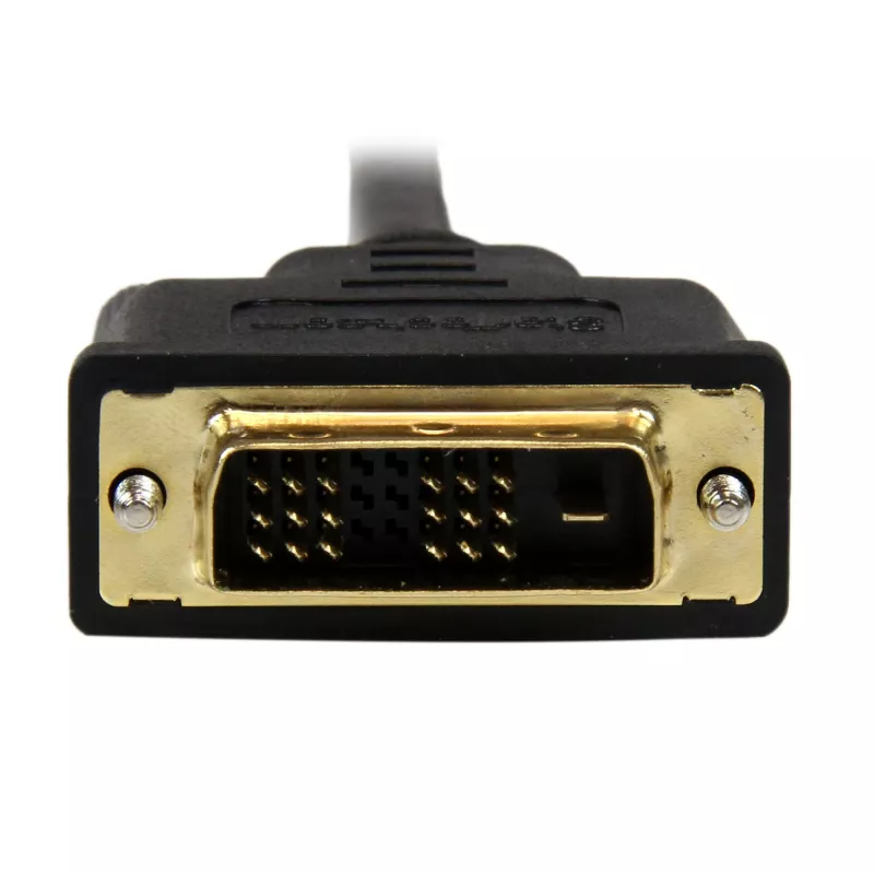 StarTech.com 1 m Micro-HDMI na DVI kábel – Micro-HDMI na DVI adaptérový kábel – Micro-HDMI Type-D zariadenie na DVI-D Single Link monitor/display/projektor video konvertorový kábel – robustný