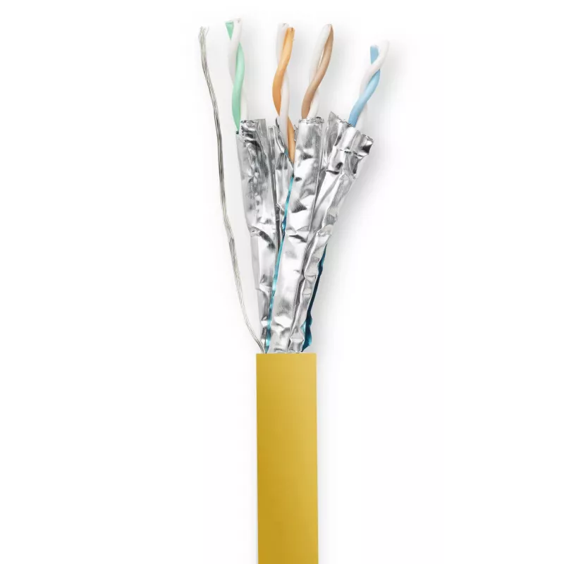 Vivolink PROCAT40 sieťový kábel žltý 40 m Cat6a F/FTP (FFTP)