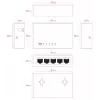 Lanview LVN-DESK-5PORT-1G neupravovaný 5-portový Gigabit Ethernet switch