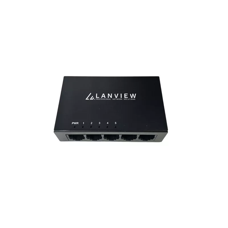 Lanview LVN-DESK-5PORT-1G neupravovaný 5-portový Gigabit Ethernet switch