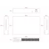 Neupravovaný switch Lanview LVN-1U-24PORT-1G — 24-portový Full-Gigabit rackmount