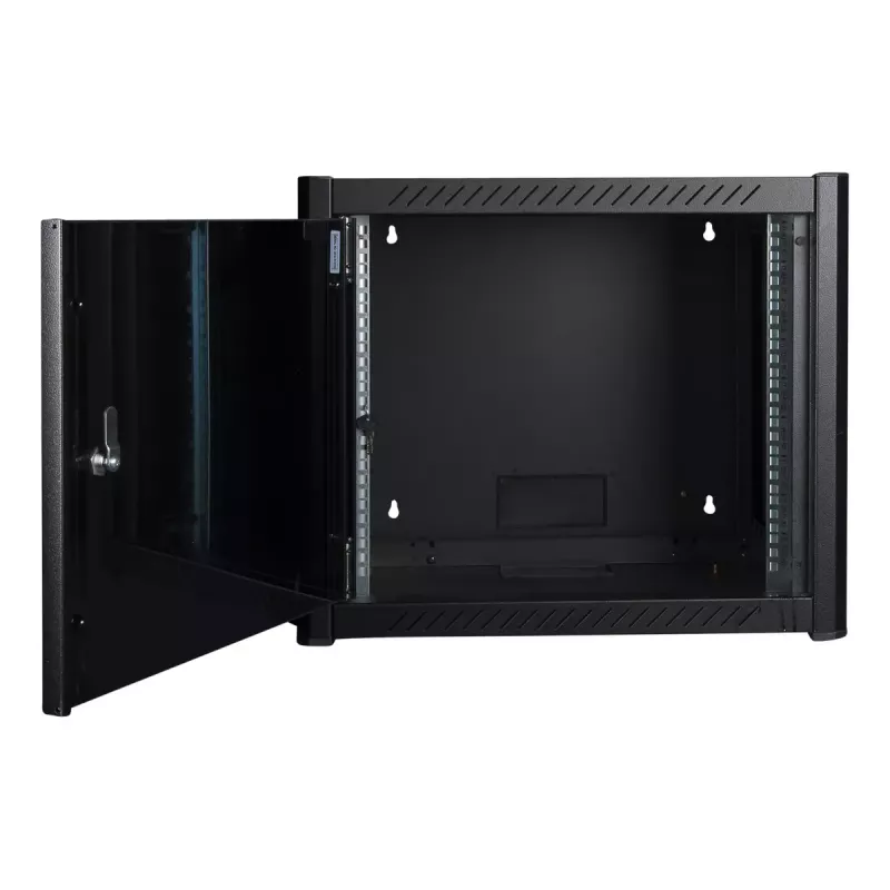 Nástenný rack LOGON RWP09U56BL 9U čierny s kľúčovým zámkom