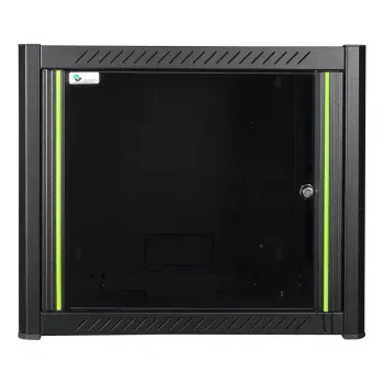 Nástenný rack LOGON RWP09U56BL 9U čierny s kľúčovým zámkom