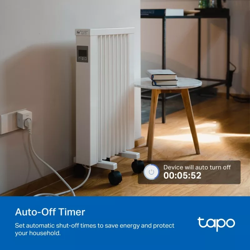 TP-Link Tapo P110 Mini inteligentná zásuvka Wi-Fi, monitorovanie spotreby energie (4 ks)