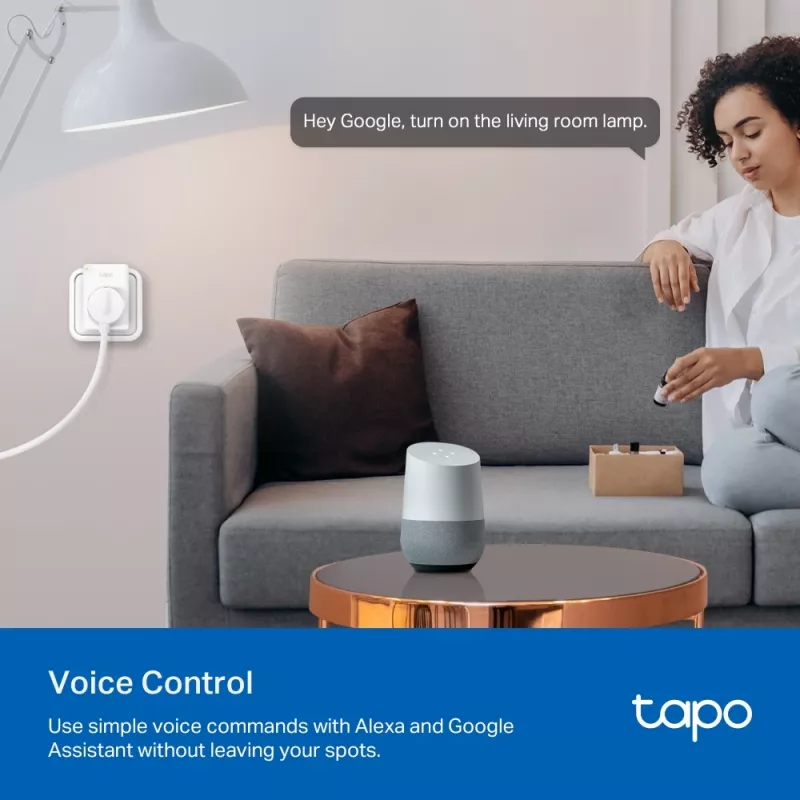 TP-Link Tapo P110 Mini inteligentná zásuvka Wi-Fi, monitorovanie spotreby energie (2 ks)