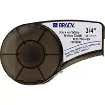 Samolepiaca tlačová etiketa Brady 110895 čierna biela