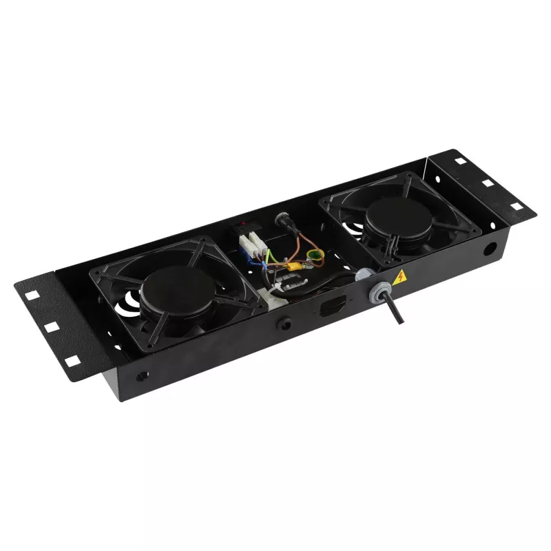 Rack príslušenstvo Lanview RAF115BL-UK 1U 2 ventilátory čierna