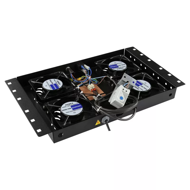 Rack príslušenstvo Lanview RAF120BL-UK 1U 4 ventilátory čierna