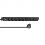 Lanview LVR-2MSCH-LIC-SCH8 jednotka rozvodu napájania (PDU) 8 AC výstupy 1U čierna