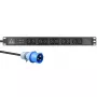 Lanview LVR-3MIEC-AMP-10C13 jednotka rozvodu napájania (PDU) 10 AC výstupy 1U čierna