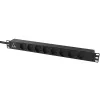 Lanview LVR-2MDK-LIC-DK8 jednotka rozvodu napájania (PDU) 8 AC výstupy 1U čierna